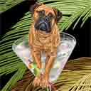 mastiff art, mastiff pop art dog prints, mastiff paintings, pet portraits and dog prints in colorful original dog art and fine art dog prints by artists Jane Billman and Gregg Billman