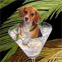 beagle art, beagle pop art dog prints, beagle paintings, pet portraits and dog prints in colorful original dog art and fine art dog prints by artists Jane Billman and Gregg Billman