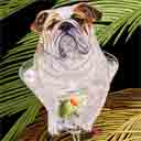 white english bulldog art, white english bulldog pop art dog prints, white english bulldog paintings, pet portraits and dog prints in colorful original dog art and fine art dog prints by artists Jane Billman and Gregg Billman